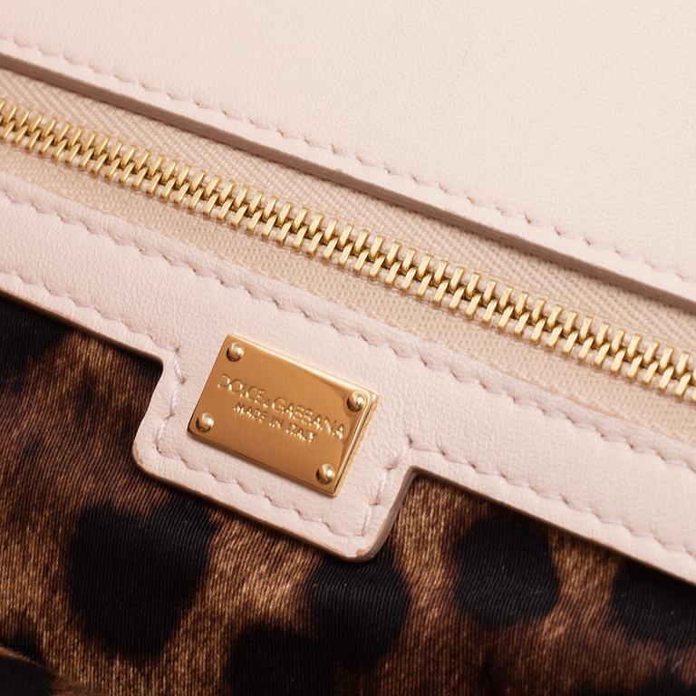 DOLCE & GABBANA, a 'Miss Bonita Satchel' embellished straw bag.