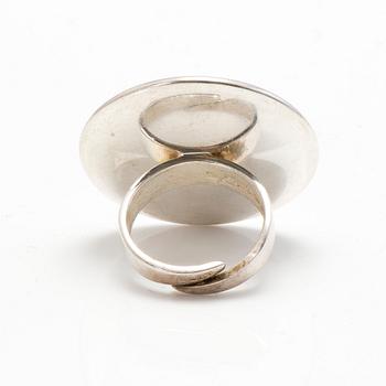 RING, silver, mossagat. Viikinniemi Martti, Heinola 1971.