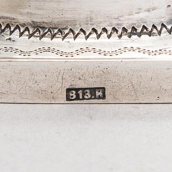 A footed silver beaker, presumably from Poland or Lithuania, around year 1800.