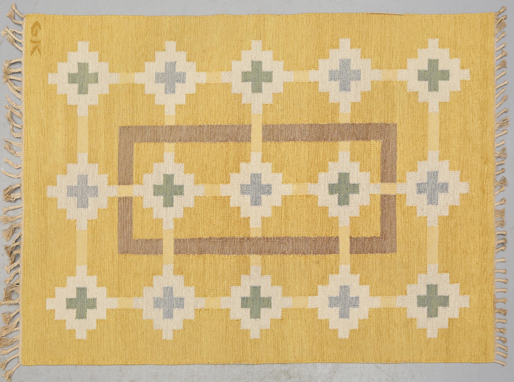 MATTA, rölakan, monogramsignerad GK, 1900-talets andra hälft, 204 x 138 cm.