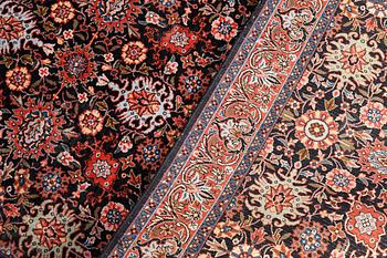 A part silk Bidjar, so called Takab, ca 195 x 104 cm.