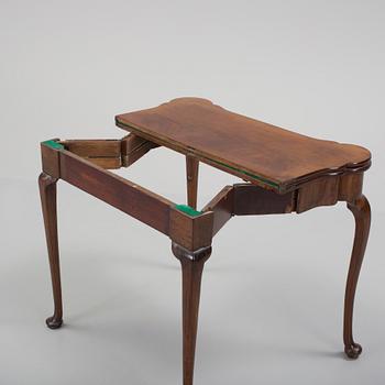 A 19th Century Queen Anne revival concertina action card and gaming table.
