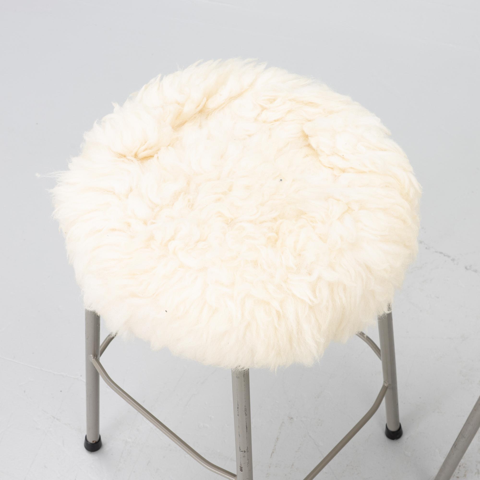 Stools, 3, latter half of the 20th century.