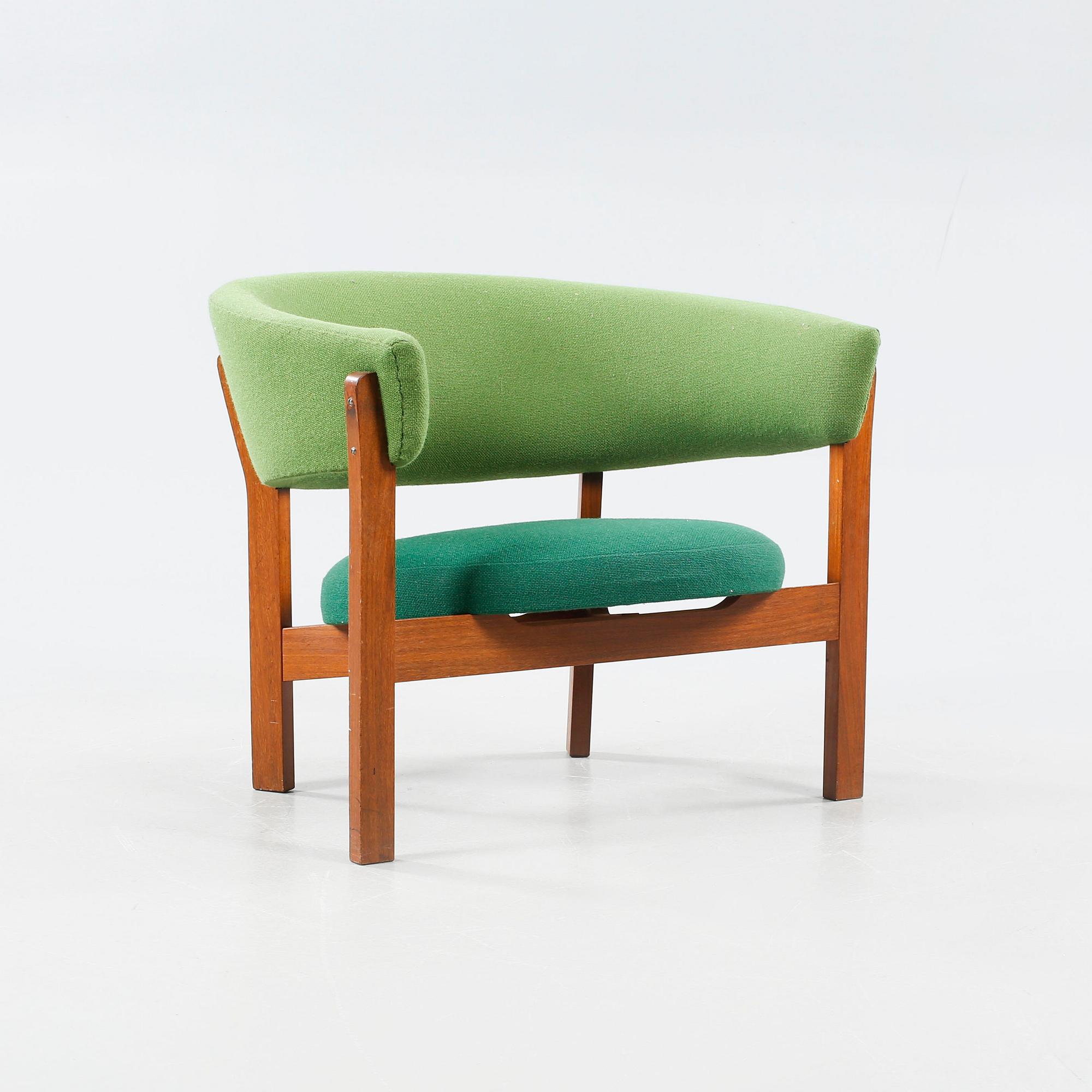 An armchair named "Prim", designed by Arne Wahl-Iversen for Ikea, made in the 1960s.