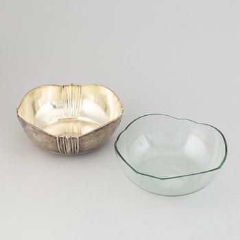 Skål, Silver och glas, Finland, 1923.