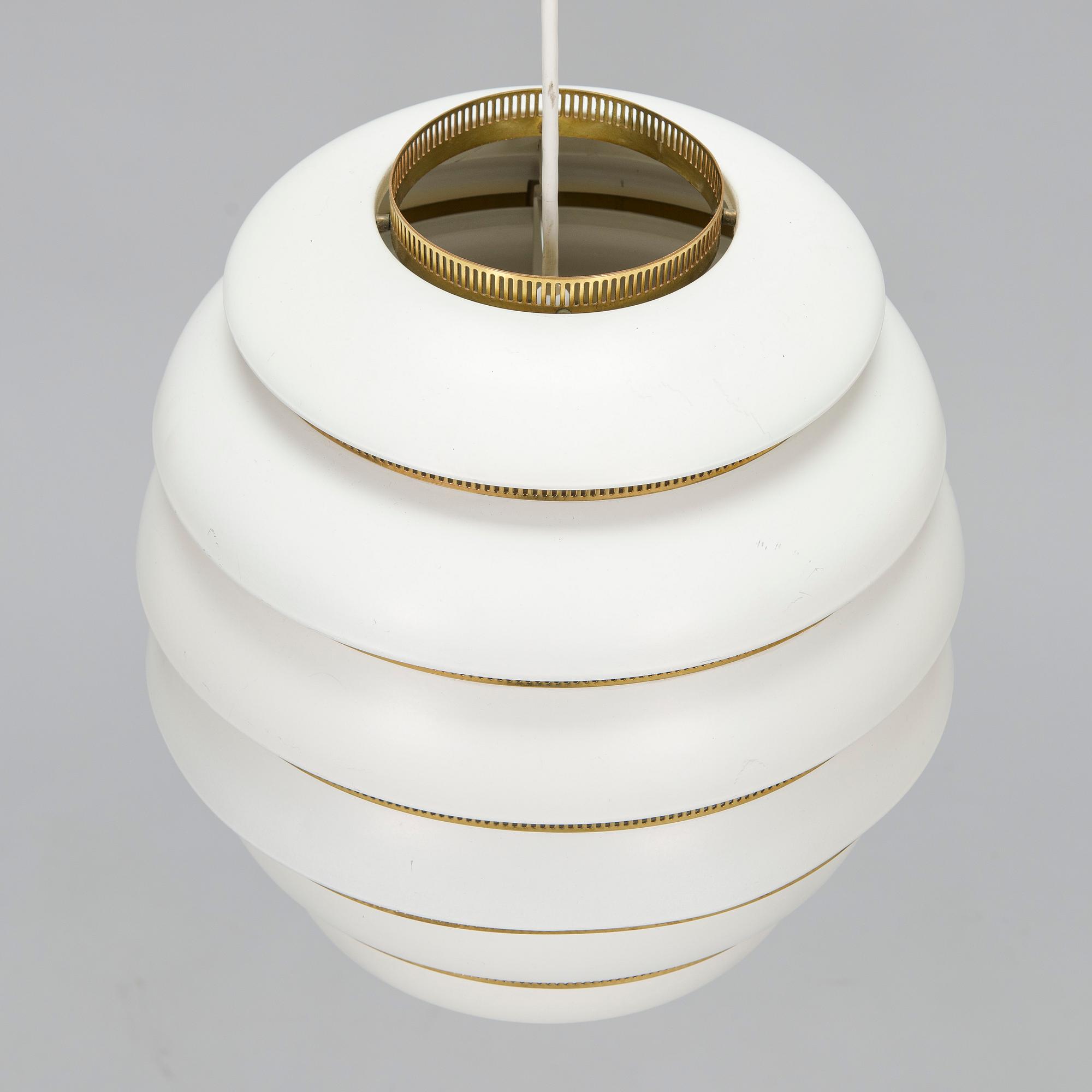 Alvar Aalto, taklampa, modell A332, "Bikupa", Valaistustyö.