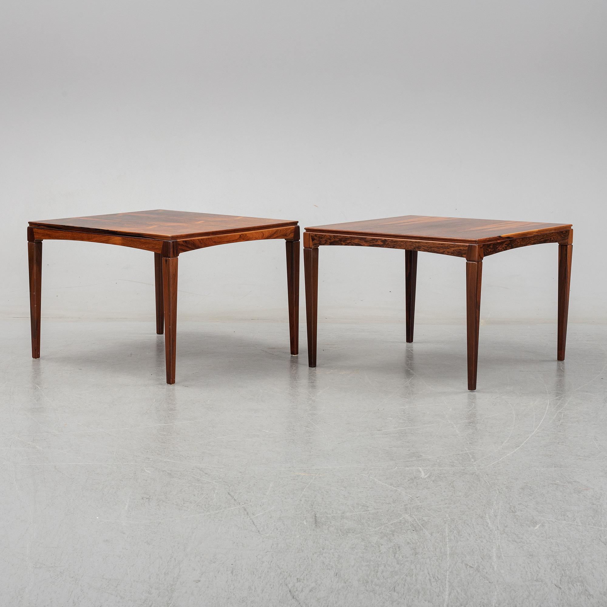 Erik Wörtz, soffbord, 2 st, "Överste", IKEA, 1960/1970-tal.