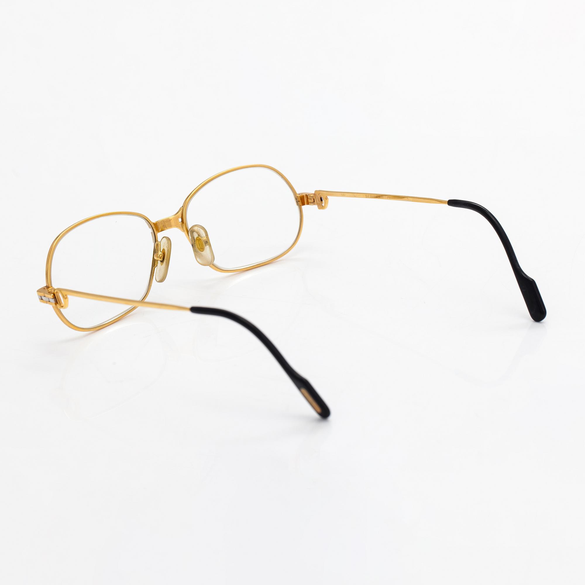 Cartier, Panthere, glasses. Marked Cartier Paris Made in France, 54 15, 130, serie LIMITEE.