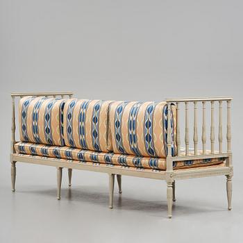 A late gustavian sofa, Stockholm, late 18th century.