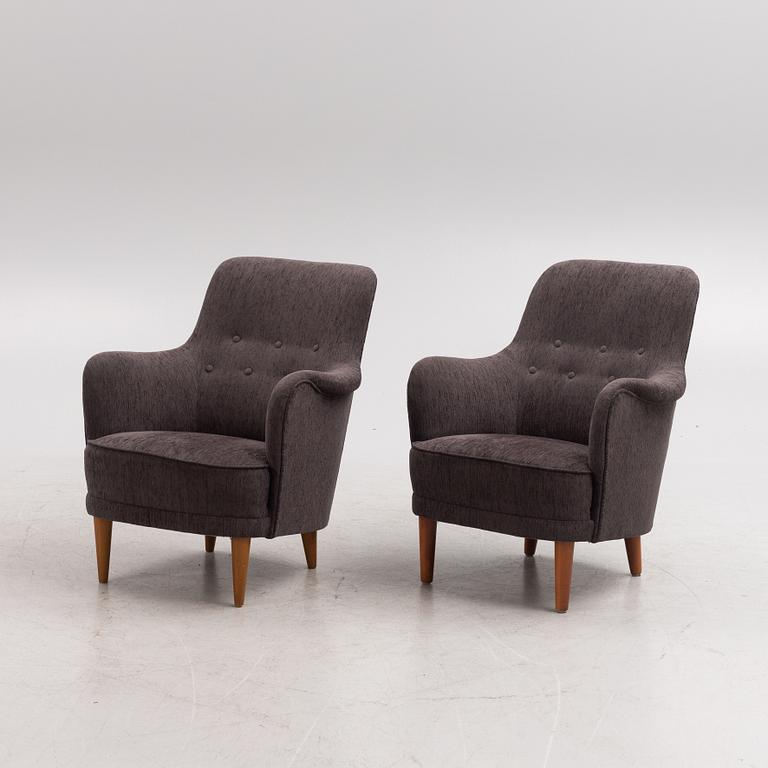 Carl Malmsten, a pair of 'Samsas' armchairs.