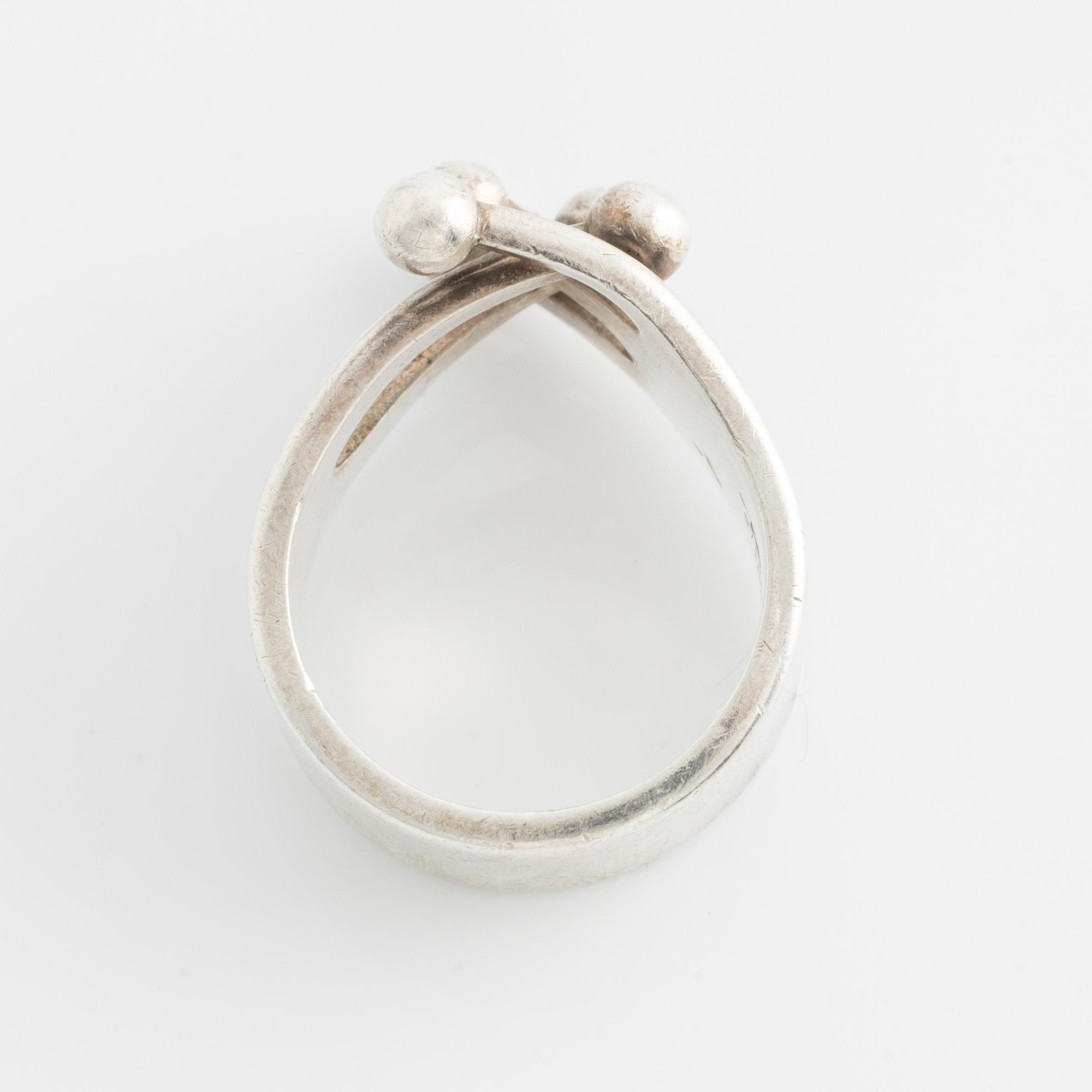 Anna Greta Eker, ring, sterling silver, Norway.