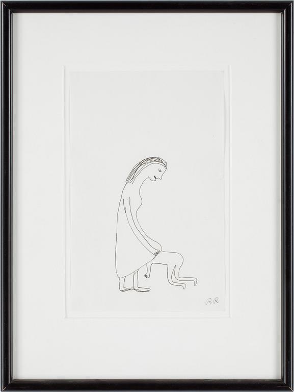 ROGER RISBERG, teckning, monogramsignerad.