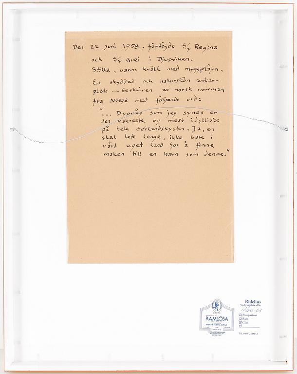 ROLAND SVENSSON, blandteknik, signerad och daterad 1958.