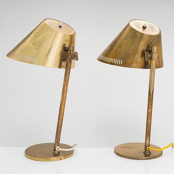 Paavo Tynell, two mid-20th century '9227' table lamps for Taito and Idman.