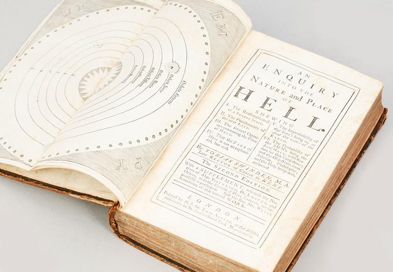 BOK, "An Enquiry into the Nature and Place of Hell" av Tobias Swinden, London 1727.