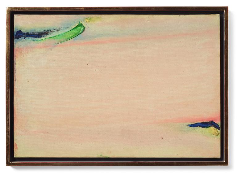 Olivier Debré, "Ocre, rose, tache verte".