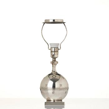 Jacob Ängman, a rare table lamp, Guldsmedsaktiebolaget, Stockholm, ca 1930.