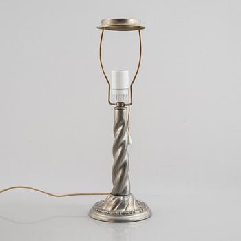 Table lamp, tin, first half of the 20th century.