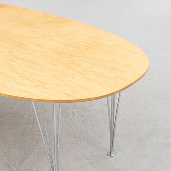 Bruno Mathsson & Piet Hein, dining table "Superellipse", Bruno Mathsson International, Värnamo, second half of the 20th century.