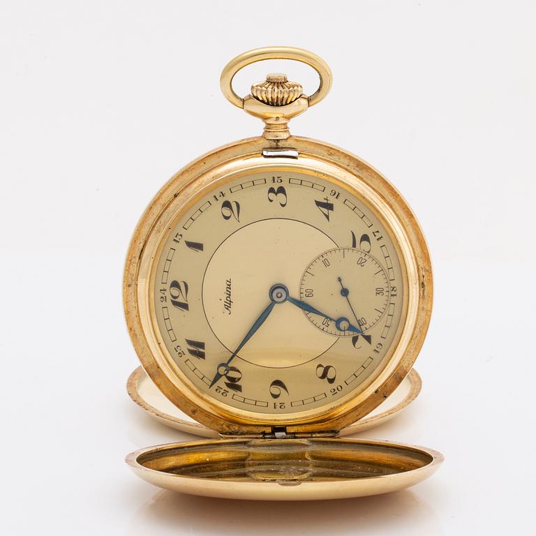 ALPINA, pocket watch, savonett, 51 mm.