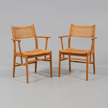 KARMSTOLAR, ett par, 1950-/60-tal.