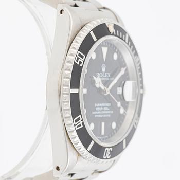 Rolex, Submariner, wristwatch, 40 mm.