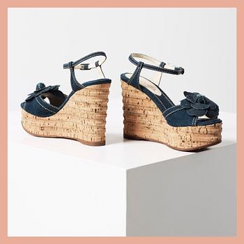 SANDALER, Chanel, storlek 38,5.