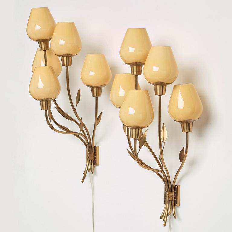Swedish Modern, lampetter, ett par, 1940-50-tal.
