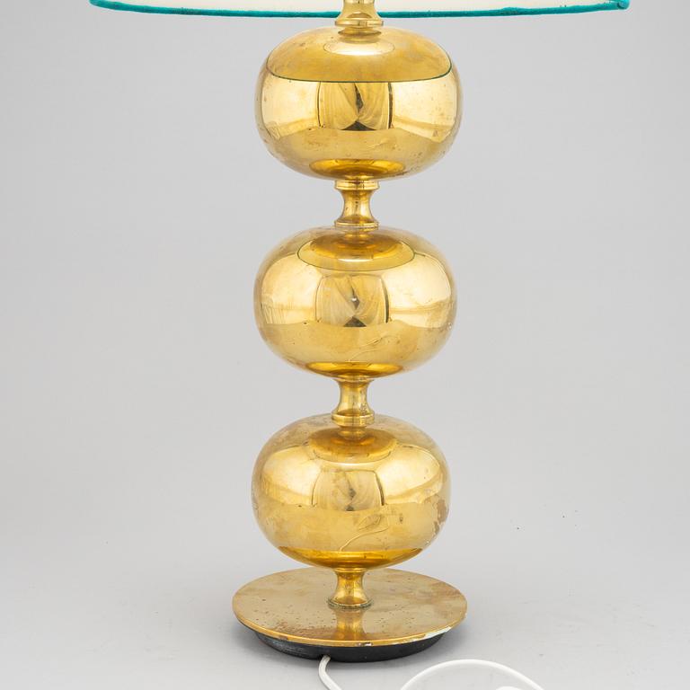 A brass table light from Ab Stilarmatur, Tranås, 1970's.