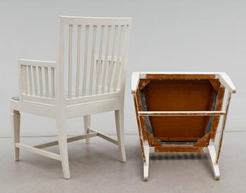 KARMSTOLAR, 1 par, gustaviansk stil, 1900-talets början.