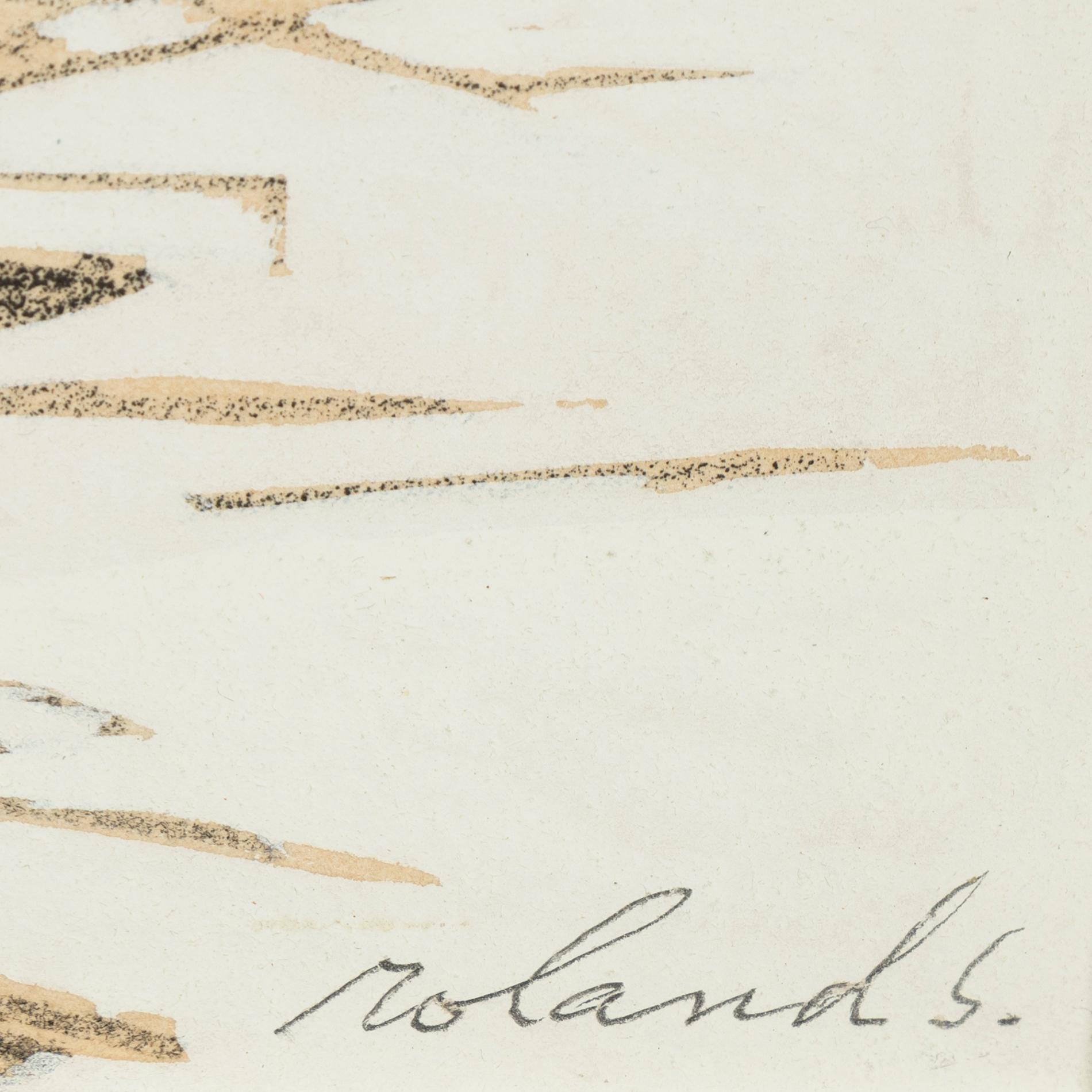 Roland Svensson, mixed media, signed.
