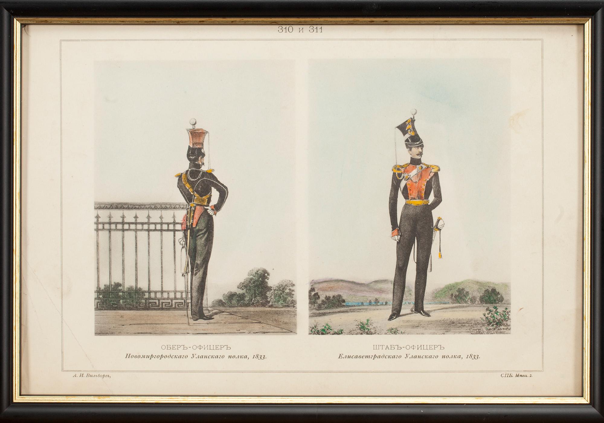 LITOGRAFIER, 3 st, S:t Petersburg, Ryssland 1900-talets början.