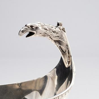 A French silver sauce boat, mark of Paul Duhamel, Paris 1832-45.