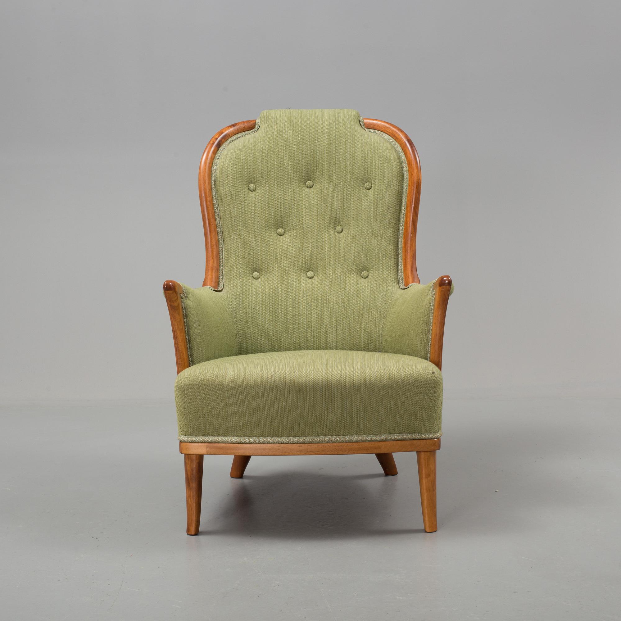 CARL MALMSTEN, lounge chair, "Vår fru", AB OH Sjögren, Tranås, second half of the 20th century.