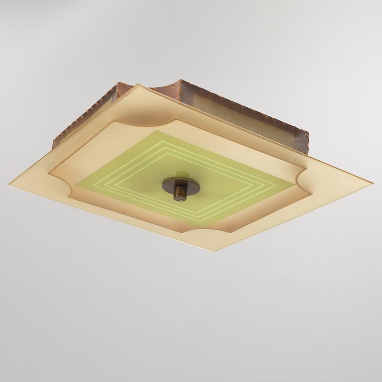 Ceiling lamp, art deco, 1930s/40s.