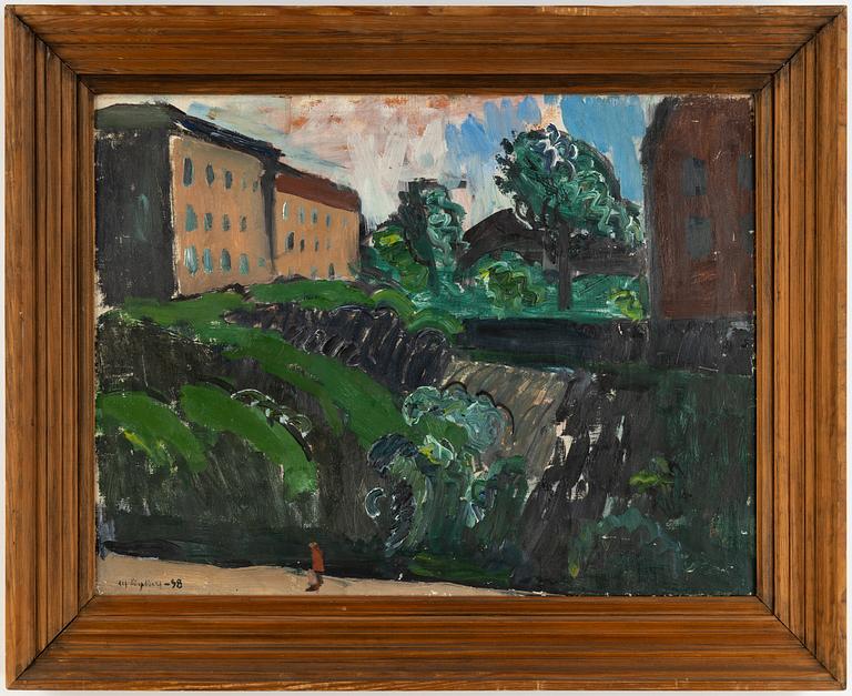 Alf Lindberg, oil on canvas, signed and dated -38.