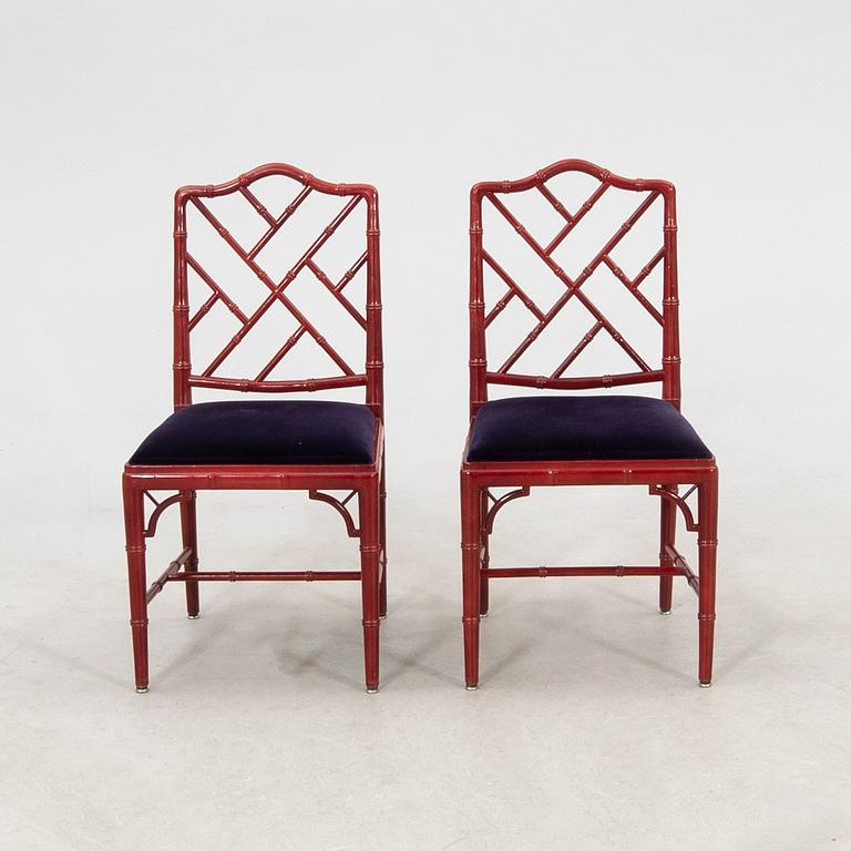 A seven-piece dining suite by Miranda of Sweden, second half of the 20th century.