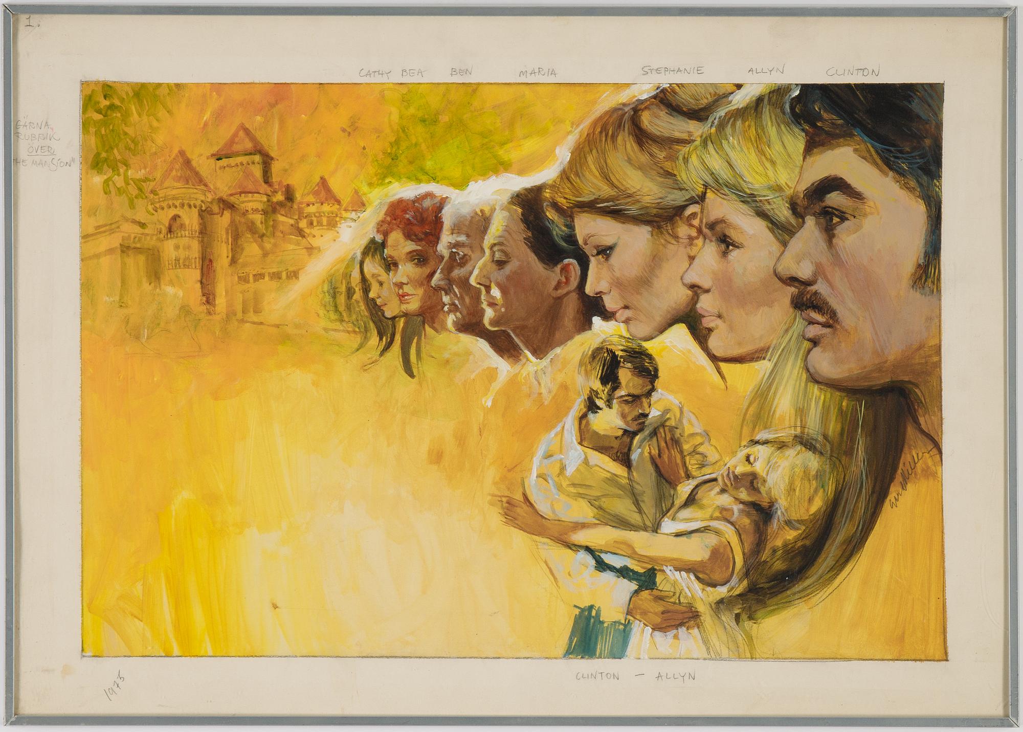 Gerd Miller, gouache, signed.