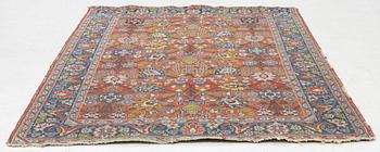 An antique Mahal rug, c.. 178 x 132 cm.