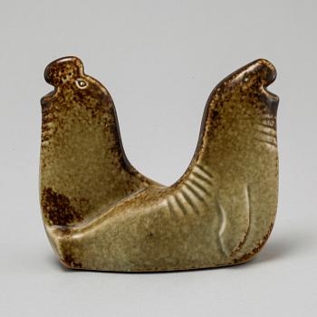 LISA LARSON, figuriner, 3 st, stengods, Gustavsberg, 1900-talets andra hälft.