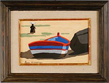 LARS NORRMAN, gouache, sign.