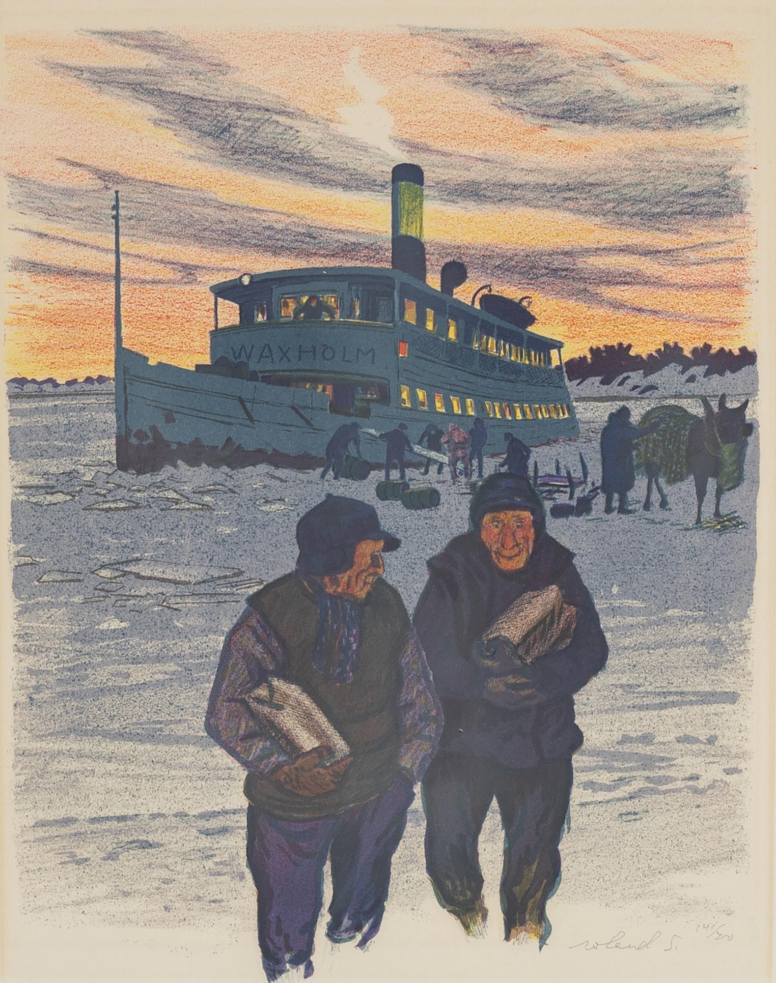 Roland Svensson, färglitografi, signerad 141/360.