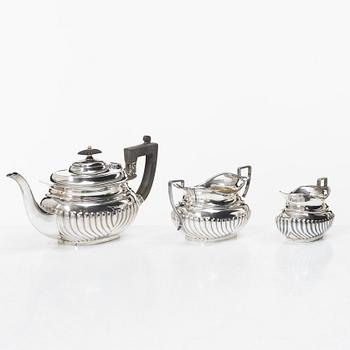 Teservis, 3 delar, silver, Hammond, Creake & Co (Saint Arnaud Creake) Sheffield, England 1919.