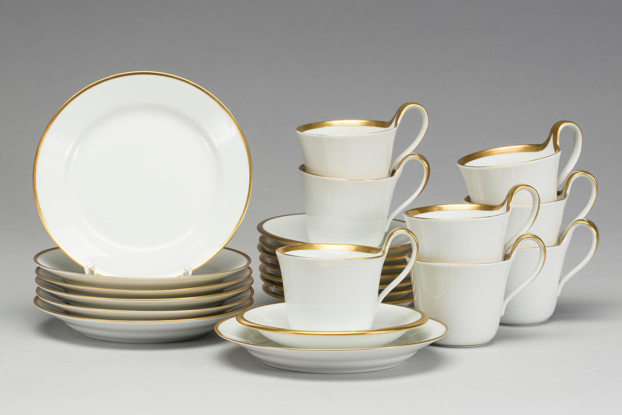 KAFFESERVIS, 15 delar Bing & Grondal, 1900-talets andra hälft.