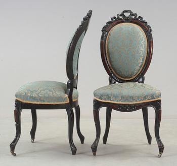 STOLAR, ett par, nyrokoko, 1800-talets andra hälft.