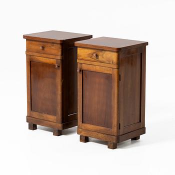 Pair of bedside tables, 20th century.