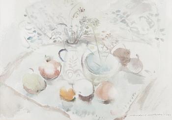 NANDOR MIKOLA, water colour, signed and dated 1980.