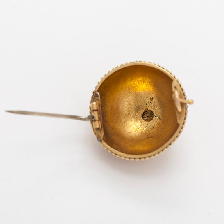 An 21K gold brooch, Kultala Oy Ab, Helsinki 1921-71.