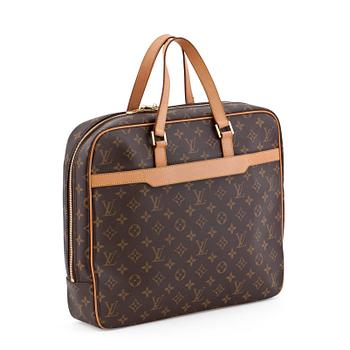 345. LOUIS VUITTON, a monogrammed canvas briefcase.