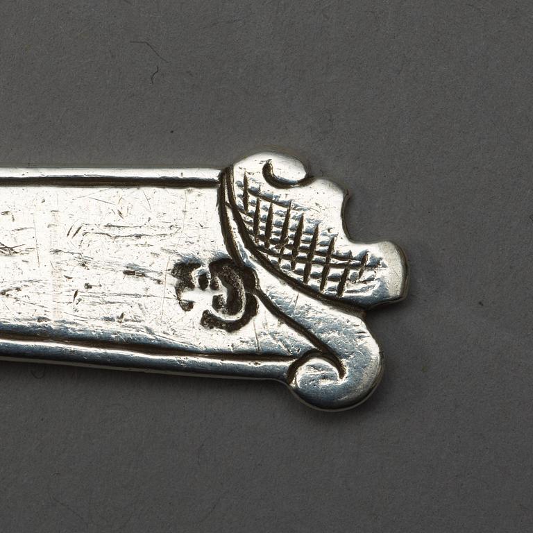 A Scandinavian 17th century spoon, possibly, unidentified makers mark.